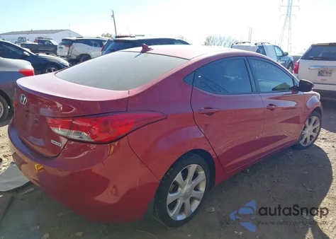 2013 Hyundai Elantra Limited z USA, uszkodzony, nr VIN KMHDH4AE3DU969782